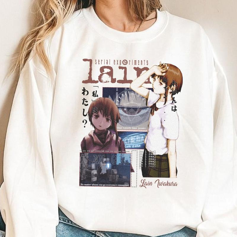 Lain Shirt, Serial Experiments Lain shirt, Anime Shirt, Streetwear, Anime Manga Shirt, Anime Graphic Tee, Anime Lovers Shirt,SERIAL EXPERIMENTAL LAIN Shirt, A Japanese Anime Tv Series shirt, Japan Tshirt, Retro Anime Tee, Manga Vintage Tee style 001