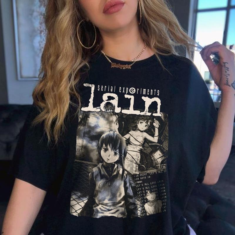 Lain Shirt, Serial Experiments Lain shirt, Anime Shirt, Streetwear, Anime Manga Shirt, Anime Graphic Tee, Anime Lovers Shirt,SERIAL EXPERIMENTAL LAIN Shirt, A Japanese Anime Tv Series shirt, Japan Tshirt, Retro Anime Tee, Manga Vintage Tee