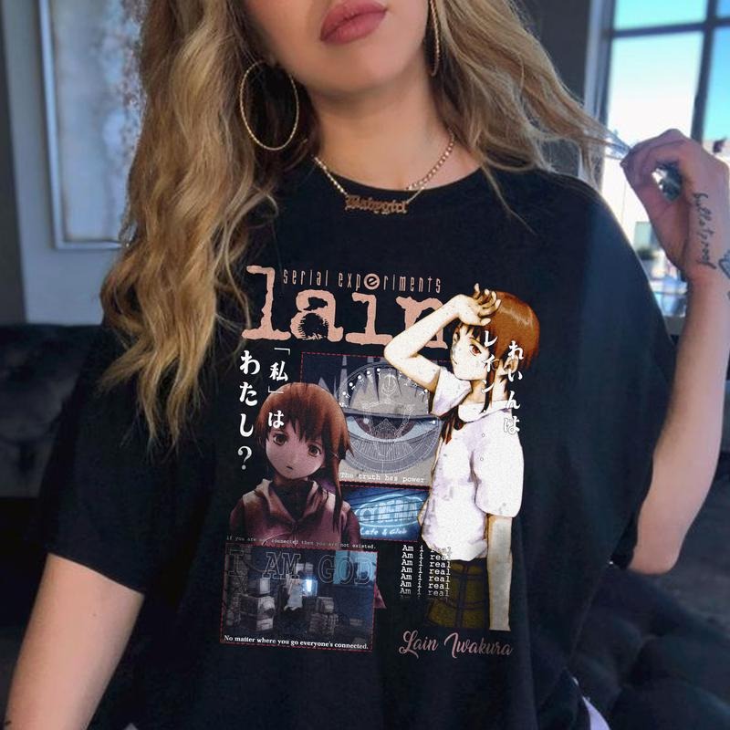 Lain Shirt, Serial Experiments Lain shirt, Anime Shirt, Streetwear, Anime Manga Shirt, Anime Graphic Tee, Anime Lovers Shirt,SERIAL EXPERIMENTAL LAIN Shirt, A Japanese Anime Tv Series shirt, Japan Tshirt, Retro Anime Tee, Manga Vintage Tee style 001