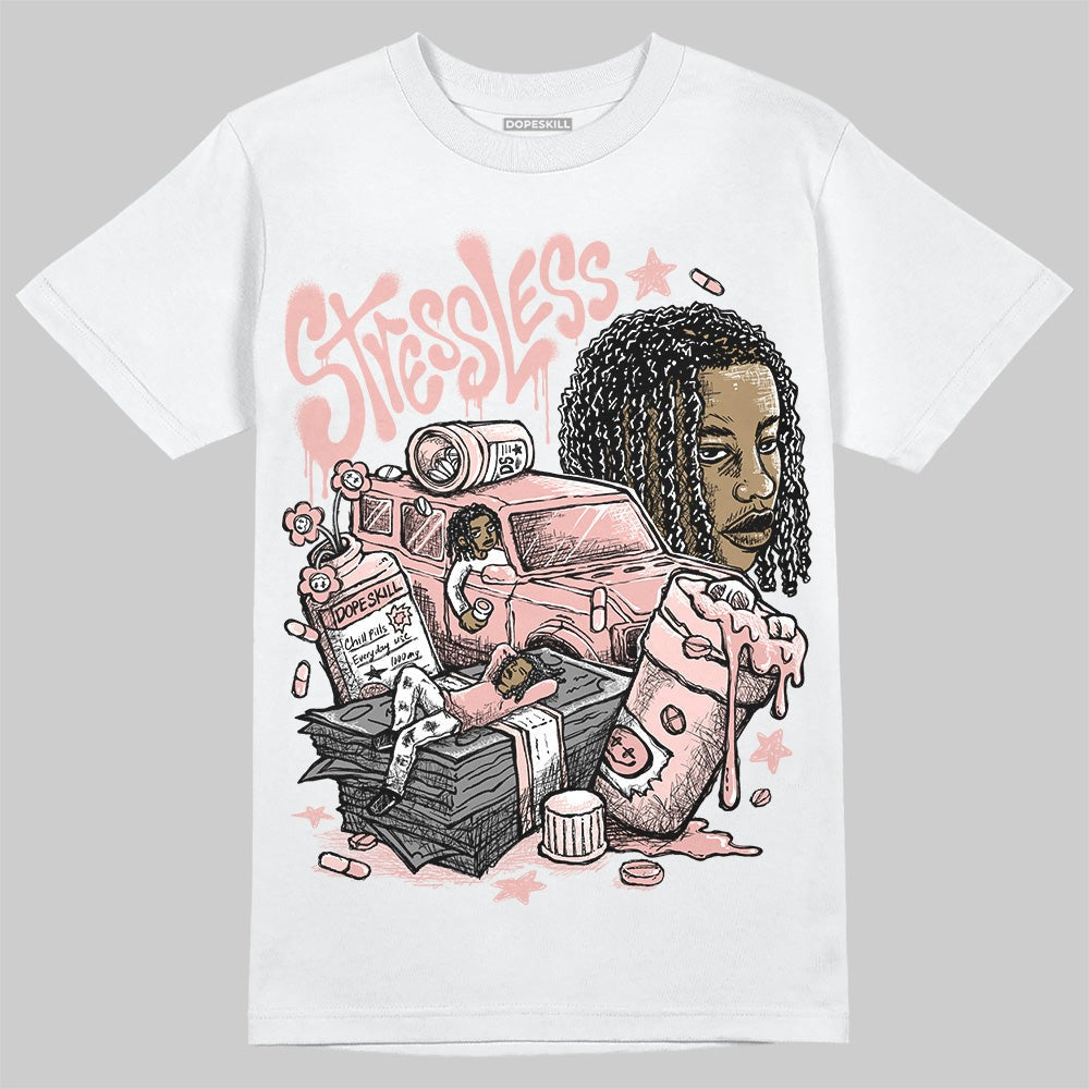 Leather Curb Glitter Pale Pink DopeSkill T-Shirt Stressless Graphic