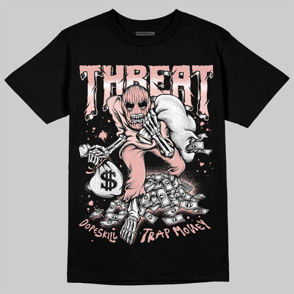 Leather Curb Glitter Pale Pink DopeSkill T-Shirt Threat Graphic