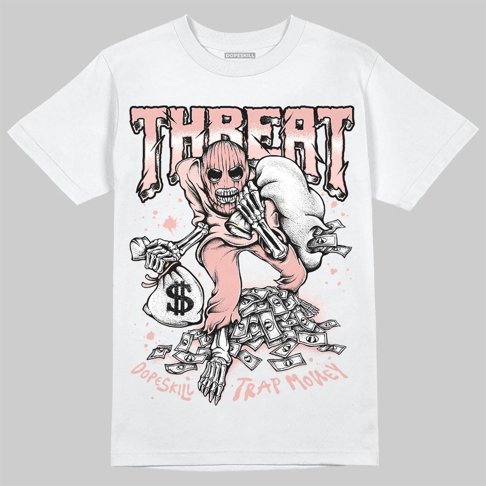 Leather Curb Glitter Pale Pink DopeSkill T-Shirt Threat Graphic