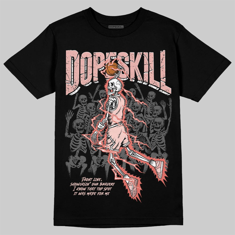 Leather Curb Glitter Pale Pink DopeSkill T-Shirt Thunder Dunk Graphic