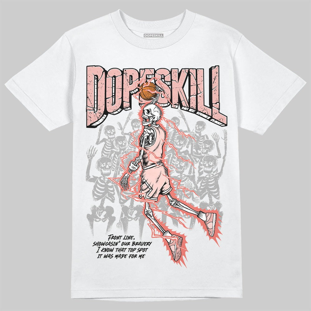 Leather Curb Glitter Pale Pink DopeSkill T-Shirt Thunder Dunk Graphic