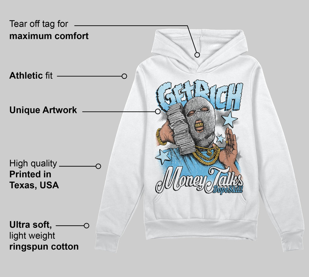 Legend Blue 11s DopeSkill Hoodie Sweatshirt Get Rich Graphic