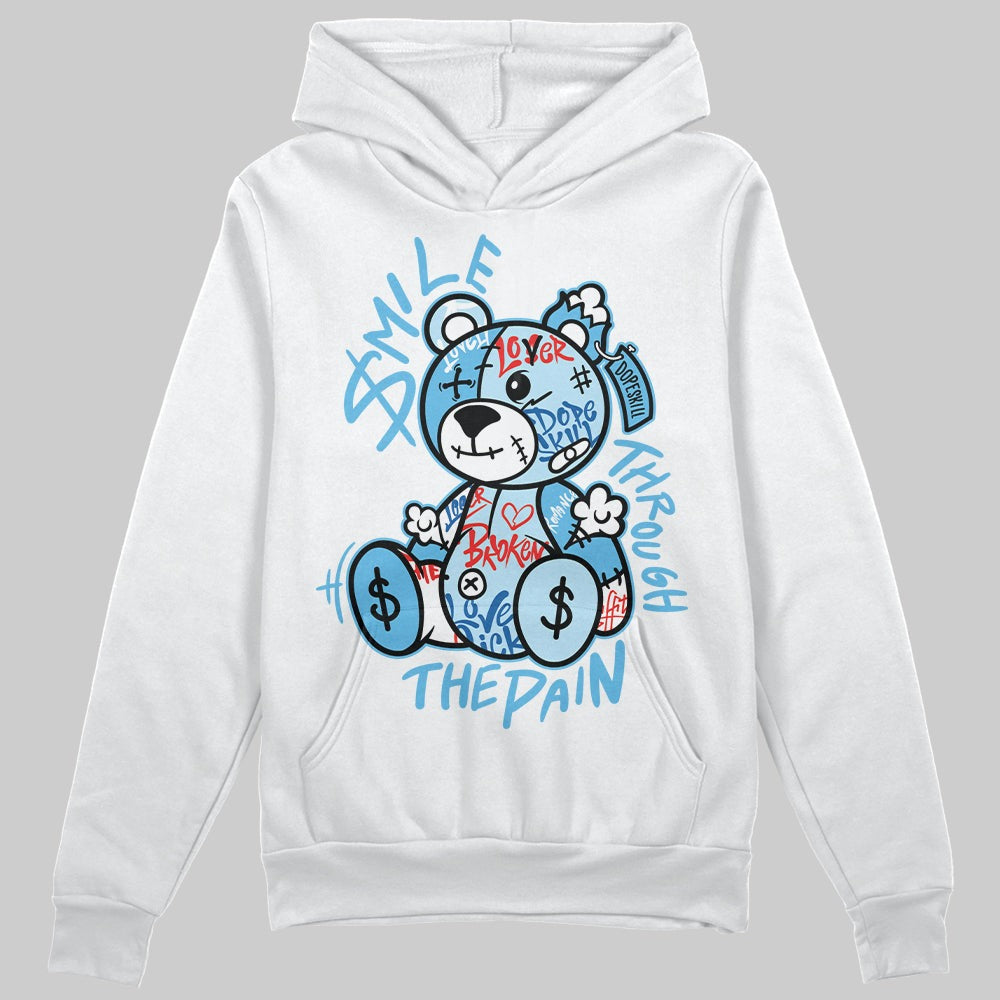 Legend Blue 11s DopeSkill Hoodie Sweatshirt Smile Through The Pain Graphic