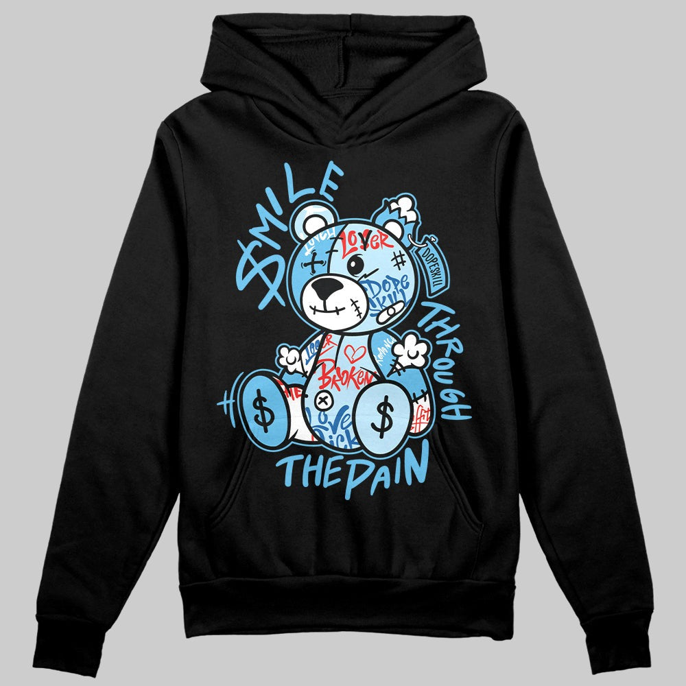Legend Blue 11s DopeSkill Hoodie Sweatshirt Smile Through The Pain Graphic