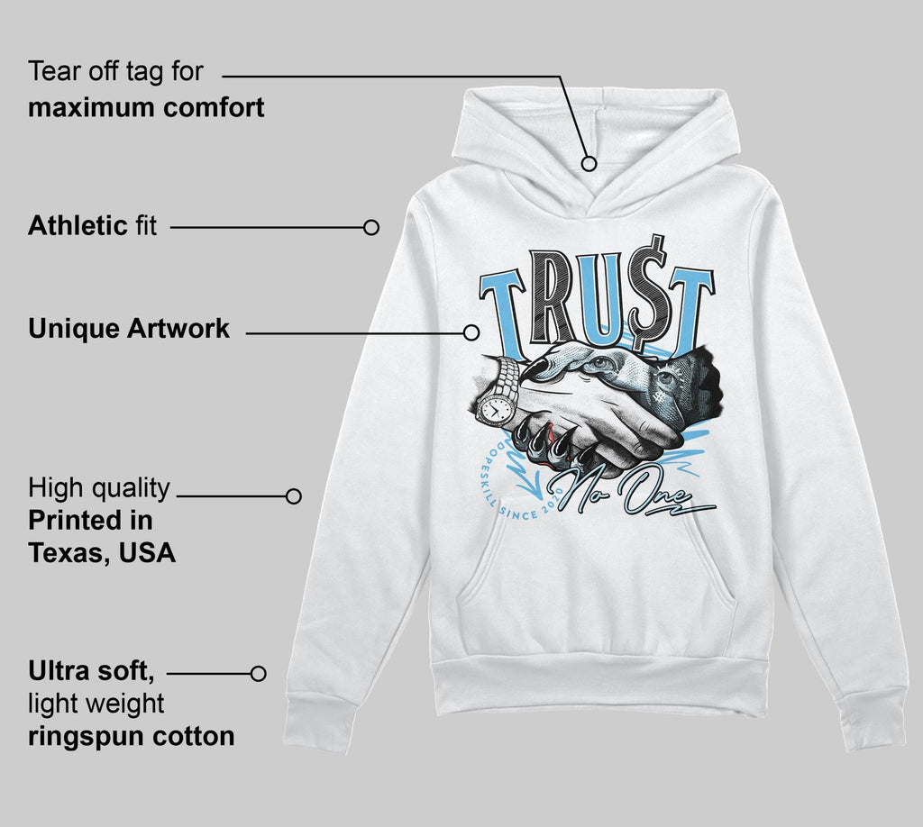 Legend Blue 11s DopeSkill Hoodie Sweatshirt Trust No One Graphic