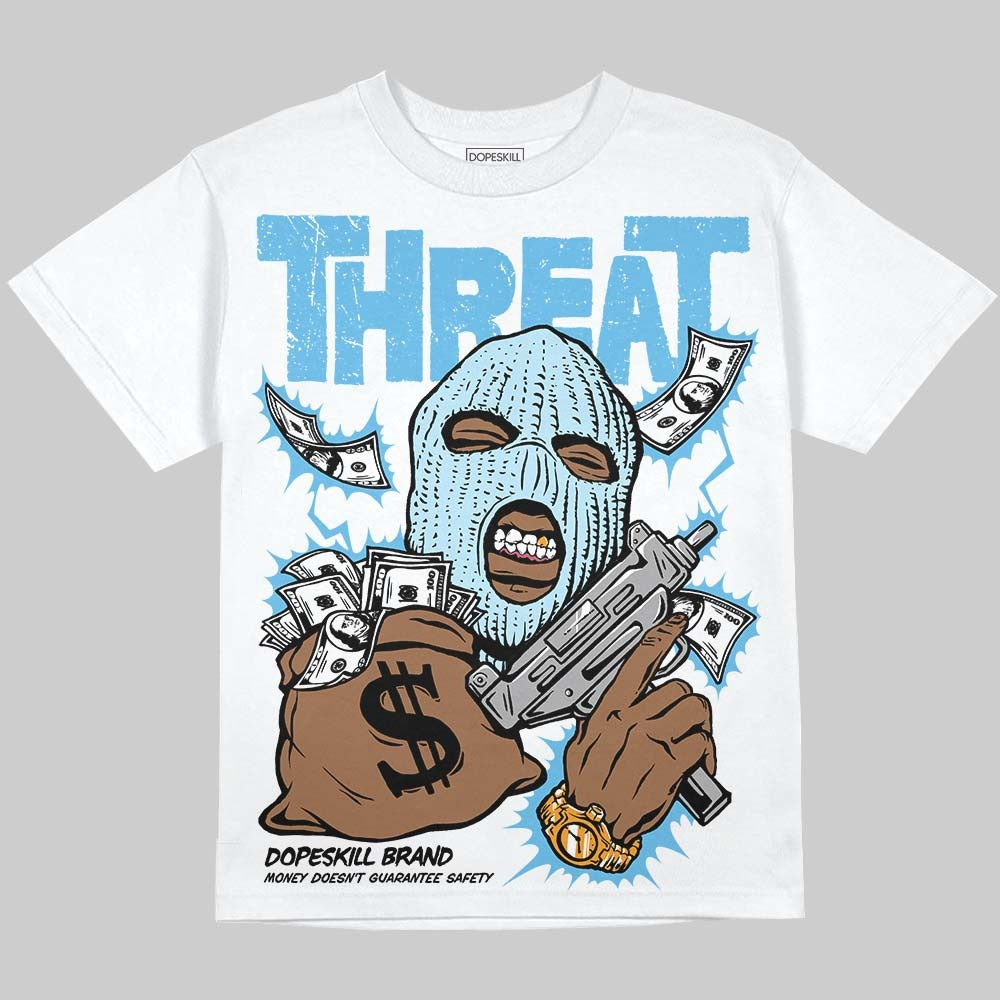 Legend Blue 11s DopeSkill Oversize Print T-Shirt Under Threat Graphic