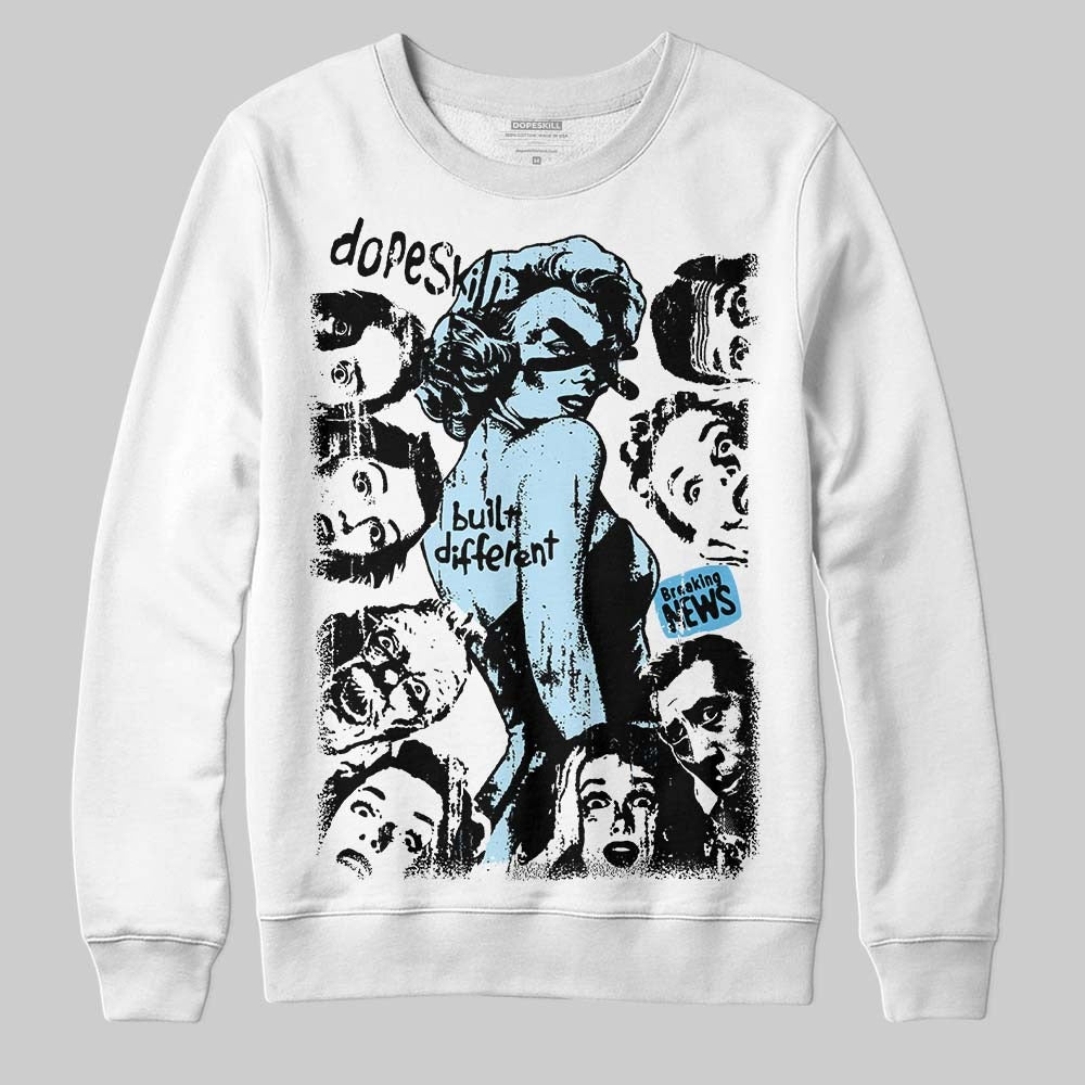Legend Blue 11s DopeSkill Sweatshirt Built Different Graphic