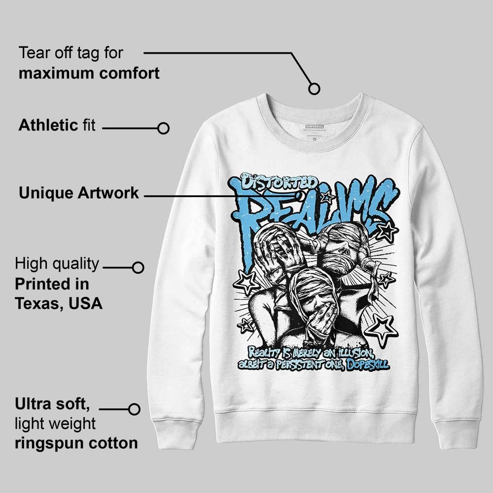 Legend Blue 11s DopeSkill Sweatshirt Distorted Realms Graphic