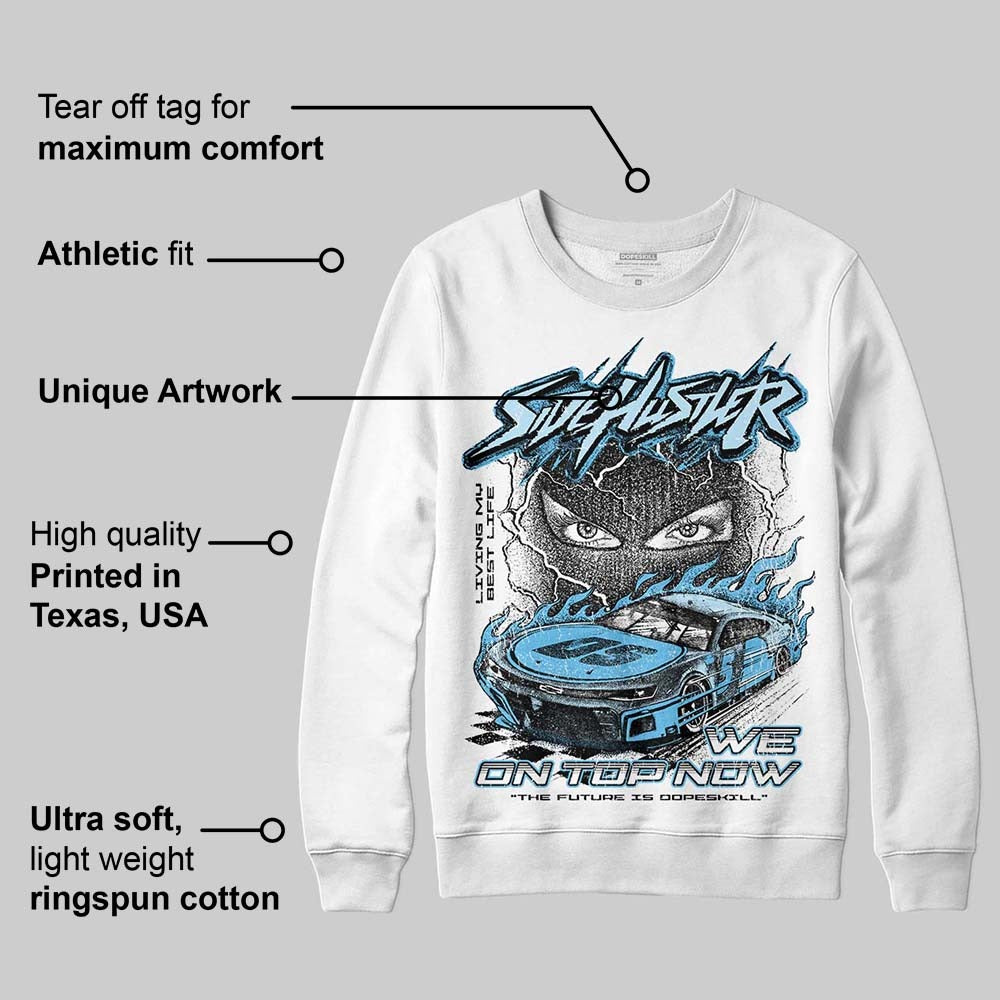 Legend Blue 11s DopeSkill Sweatshirt New Side Hustler Graphic