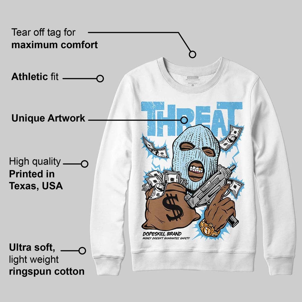 Legend Blue 11s DopeSkill Sweatshirt Under Threat Graphic
