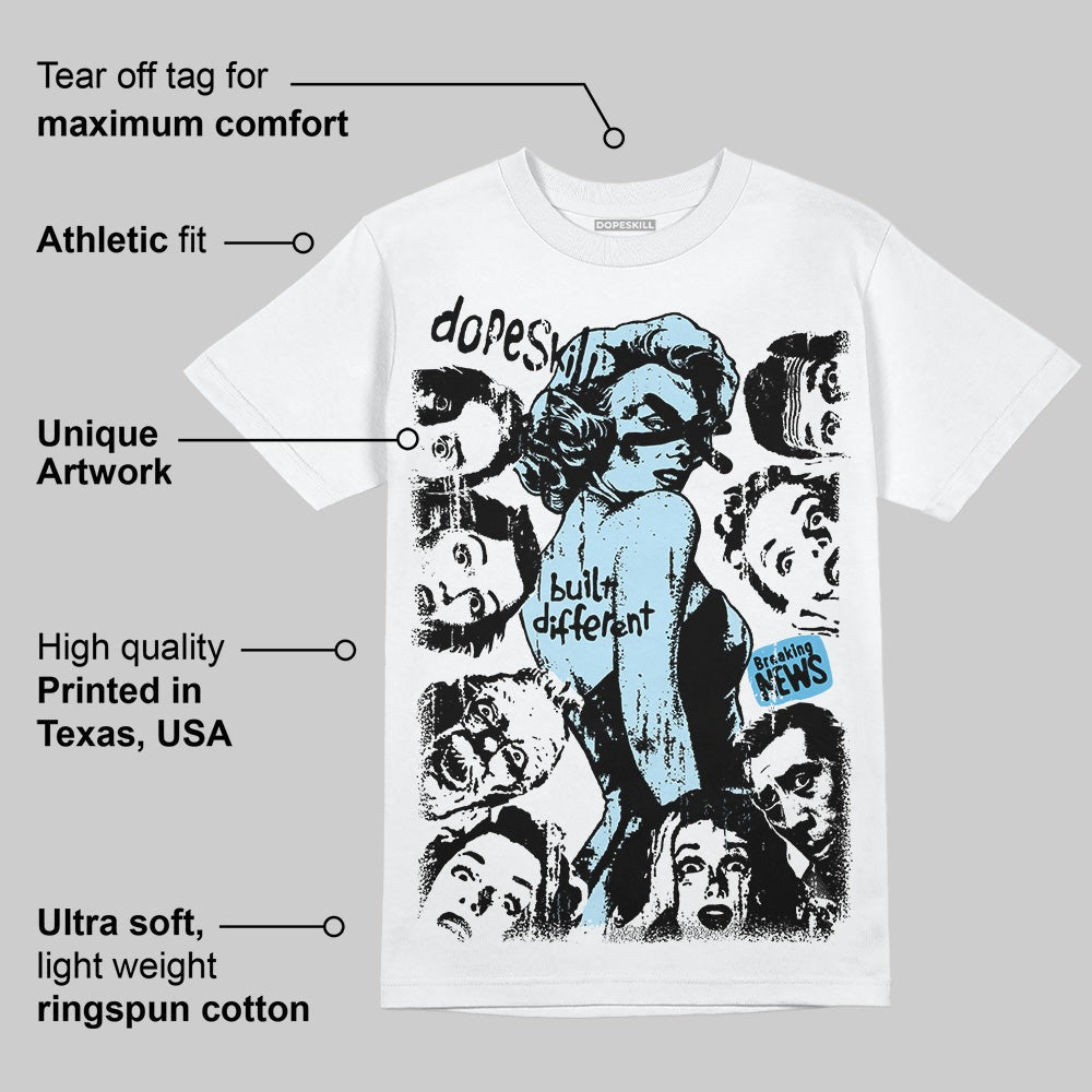 Legend Blue 11s DopeSkill T-Shirt Built Different Graphic