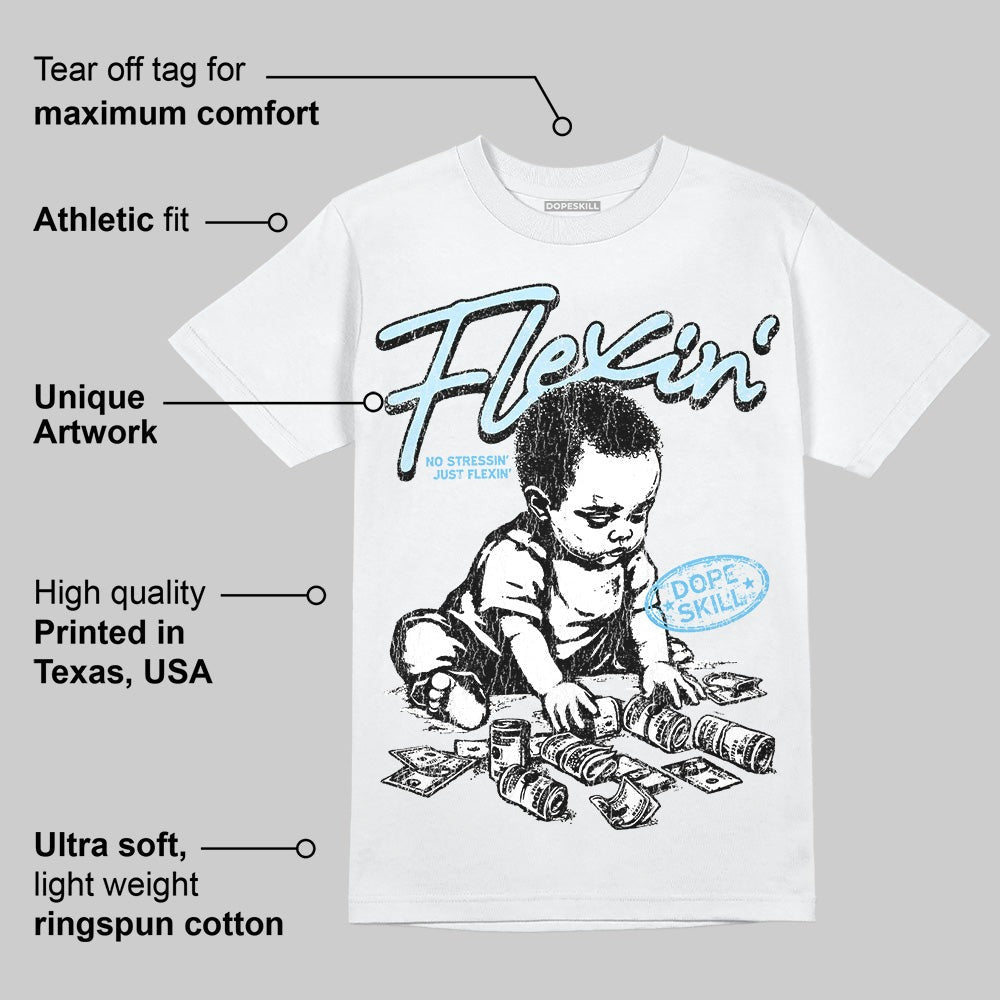 Legend Blue 11s DopeSkill T-Shirt Flexin' Graphic