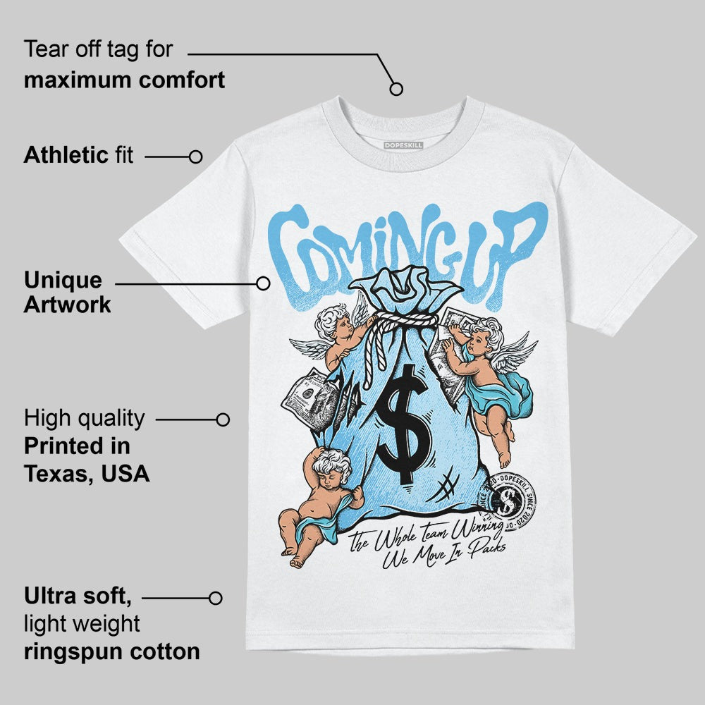 Legend Blue 11s DopeSkill T-Shirt Money Bag Coming Up Graphic