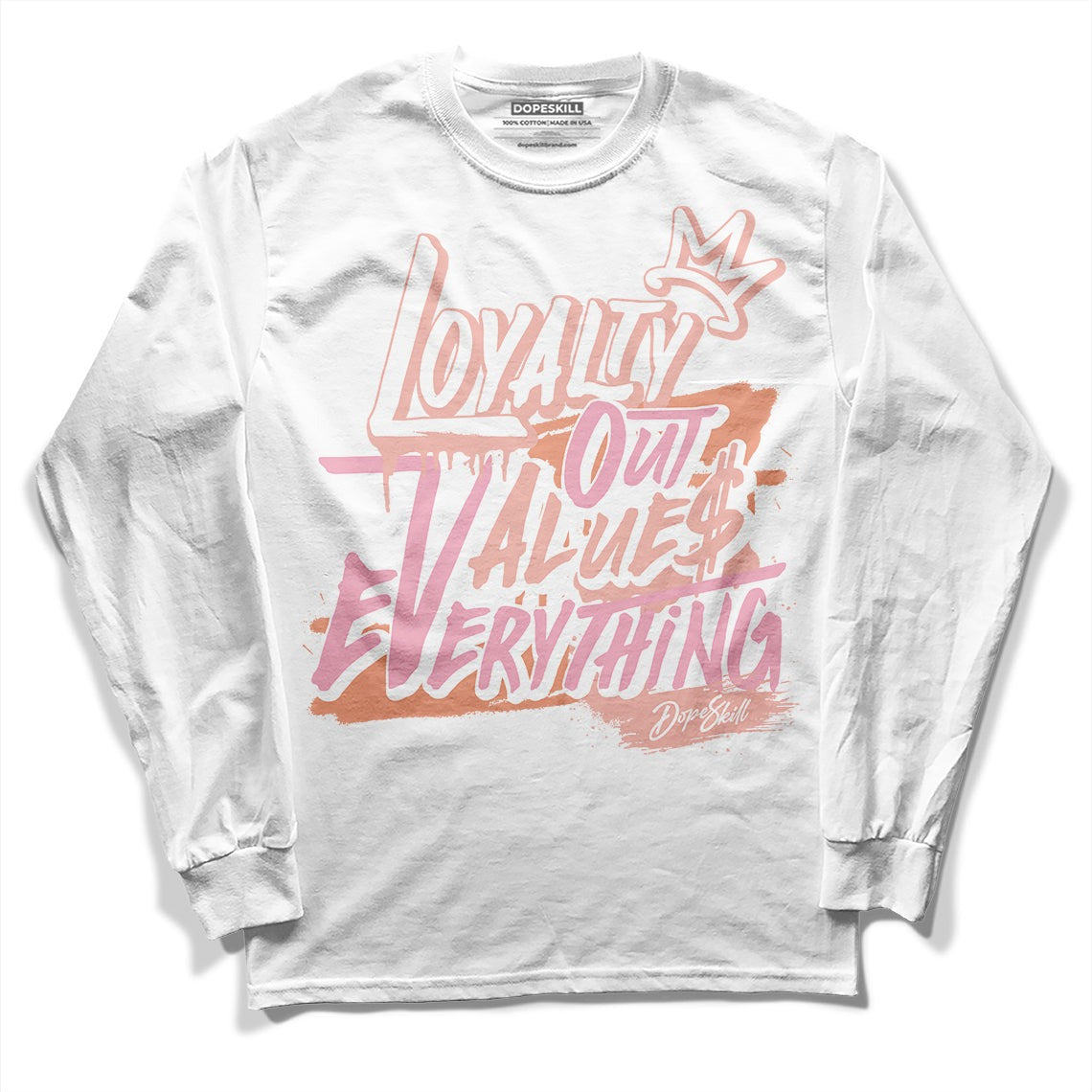 Legend Pink 11s DopeSkill Long Sleeve T-Shirt LOVE Graphic