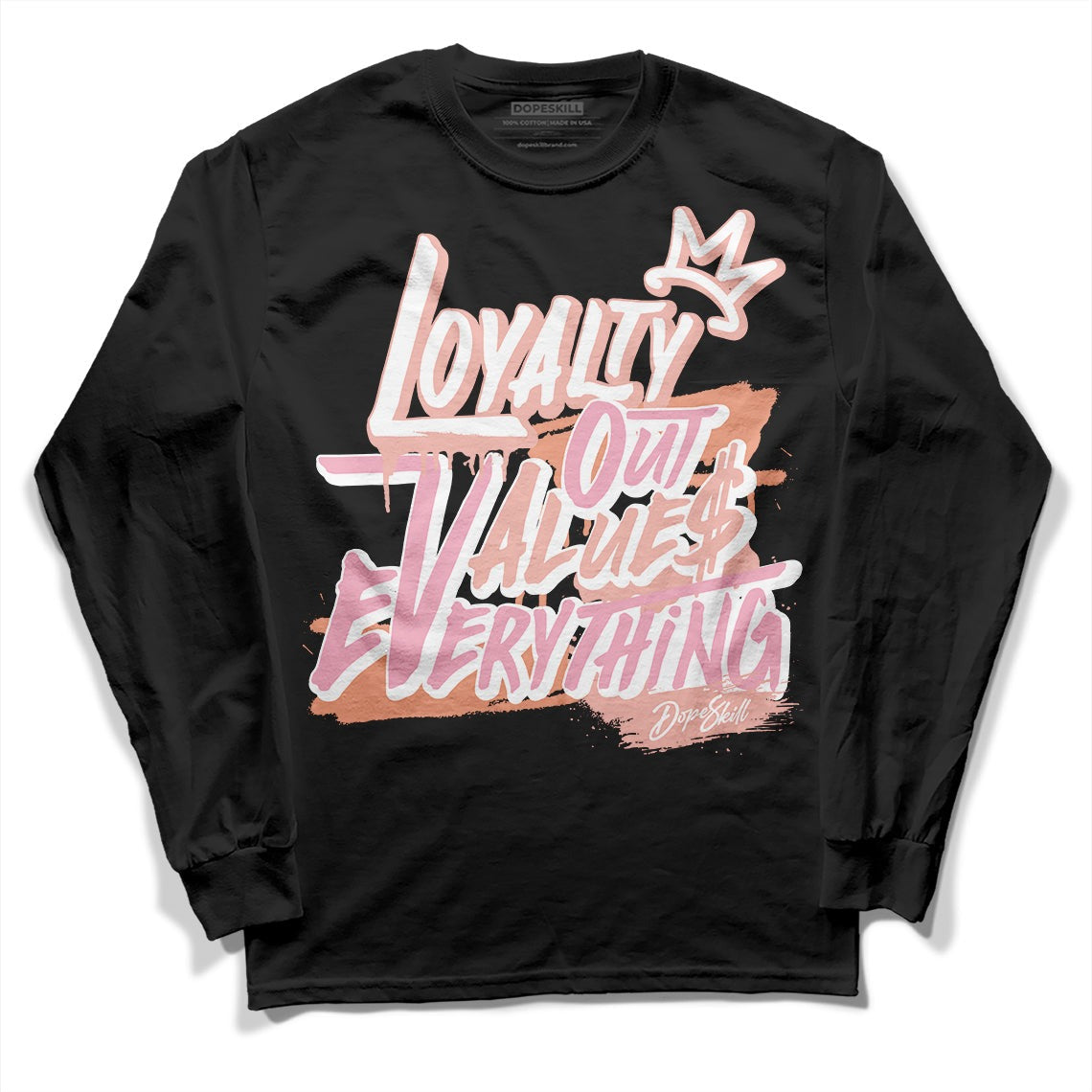 Legend Pink 11s DopeSkill Long Sleeve T-Shirt LOVE Graphic