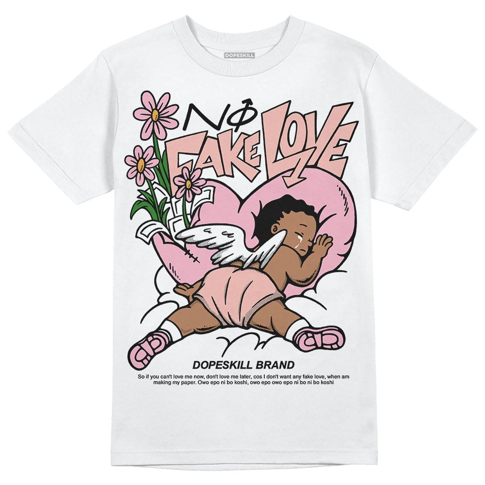 Legend Pink 11s DopeSkill T-Shirt No Fake Love Graphic
