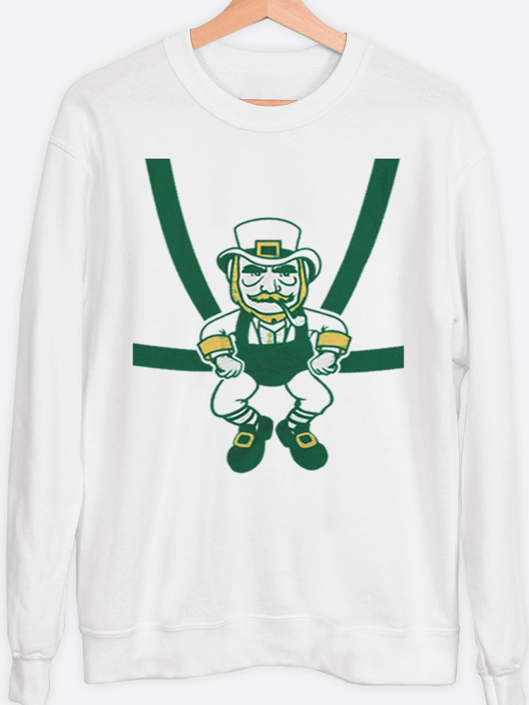 Leprechaun In Harness Graphic Sweatshirt