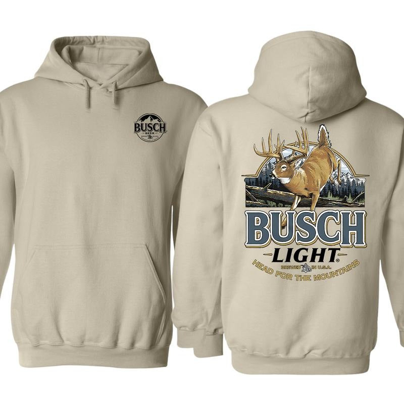 Limited Busch Light Deer Label Double Sides Hoodie, Hunting Hoodie, Unisex Hoodie, For Men, For Women sturniolotripletsmerchblackhoodie