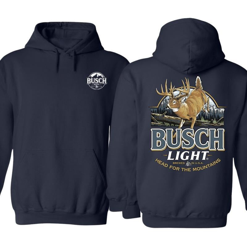 Limited Busch Light Deer Label Double Sides Hoodie, Hunting Hoodie, Unisex Hoodie, For Men, For Women sturniolotripletsmerchblackhoodie
