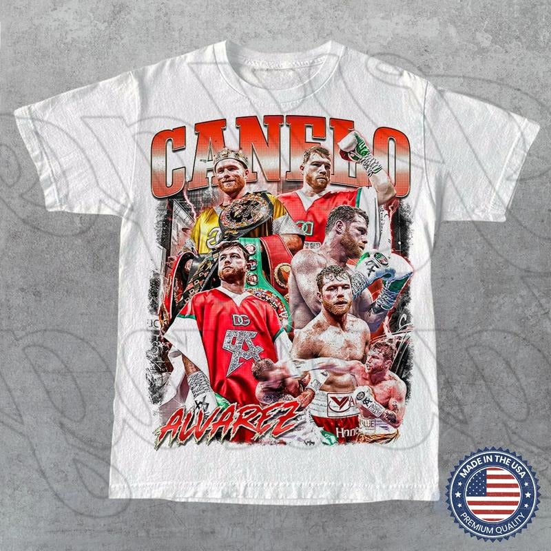 Limited Canelo Alvarez Vintage T-Shirt, Gift for Women and Man Unisex T-Shirt