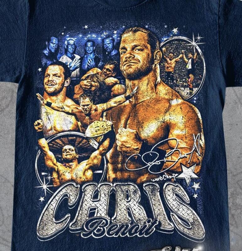 Limited Chris Benoit Vintage 90s T-Shirt, Gift for Woman and Man Unisex T-Shirt