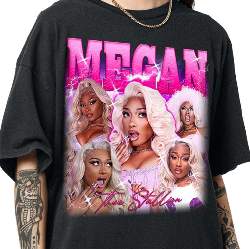 Limited Megann Thee Stallion Shirt, Vintage Megann Thee Stallion 90s Shirt, Rapper Megann Thee Stallion Bootleg Shirt, Retro Megann Shirt For Fan