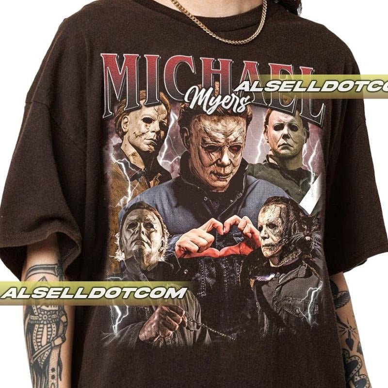 Limited Michael Myers Vintage Shirt, Horror Movie Shirt, 90s Halloween Shirt, Ghostface shirt 8WNE