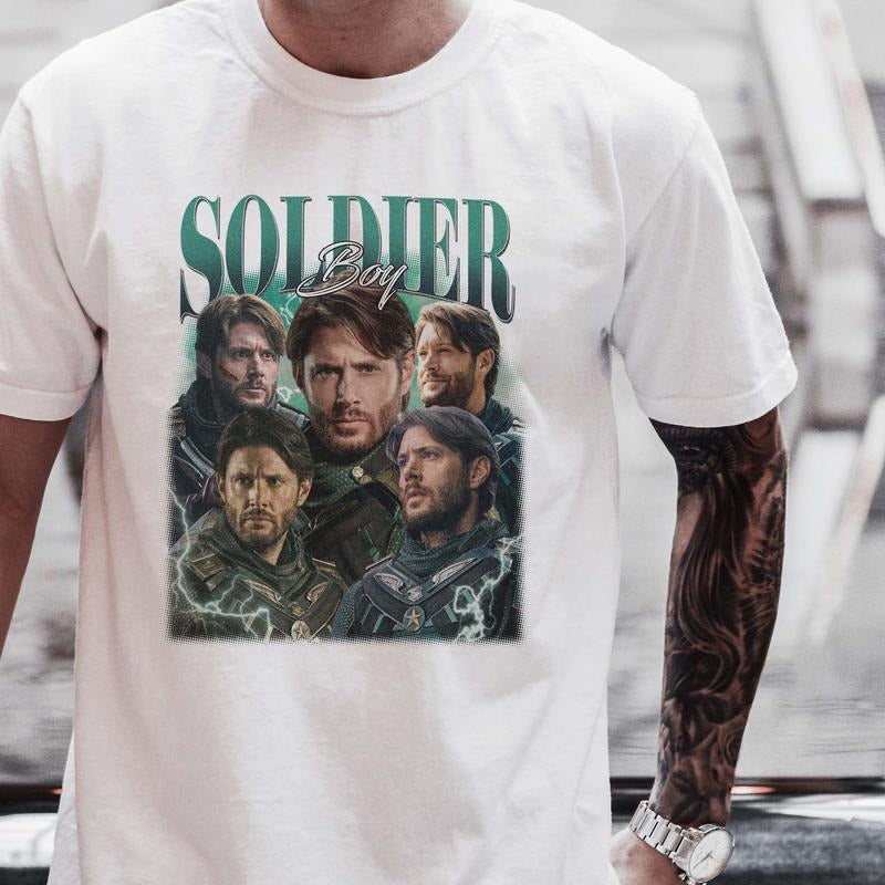 Limited Soldier Boy Vintage Unisex Shirt, Actor Homage tee, 90s retro design graphic T-Shirt, Ideal Gift for Him and Her
