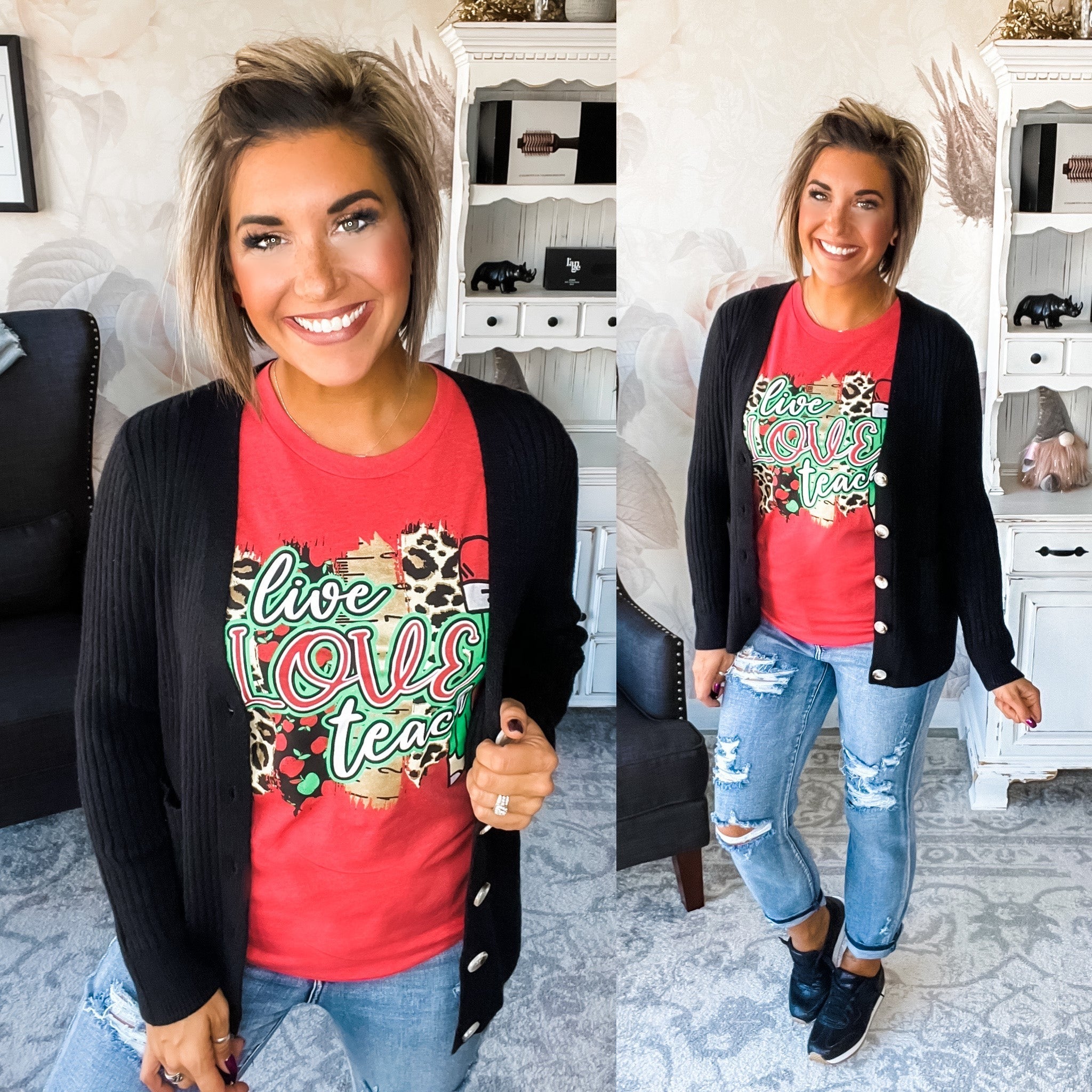 Live Love Teach Graphic Tee