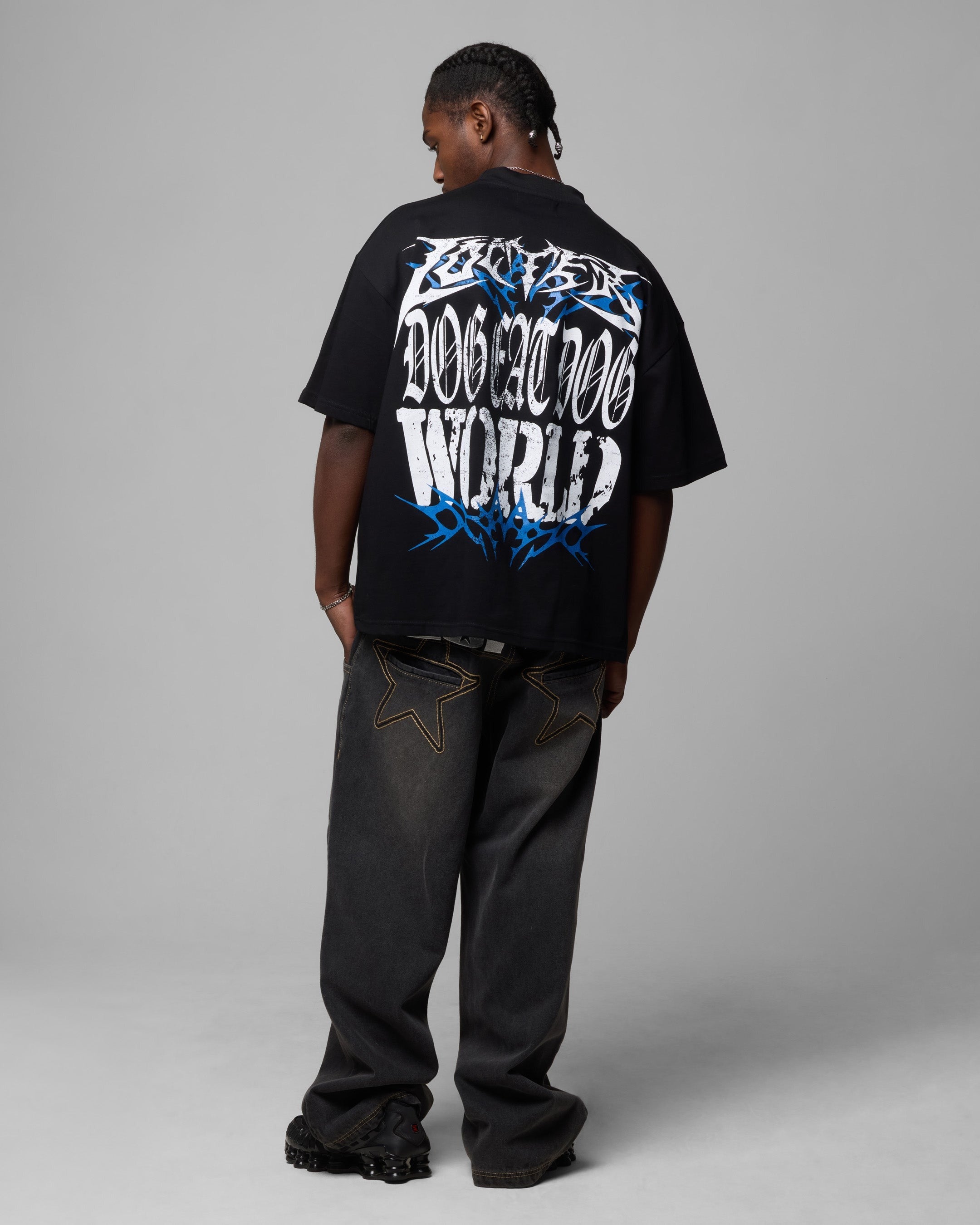 Loiter Dog Eat Dog Vintage T-Shirt Black