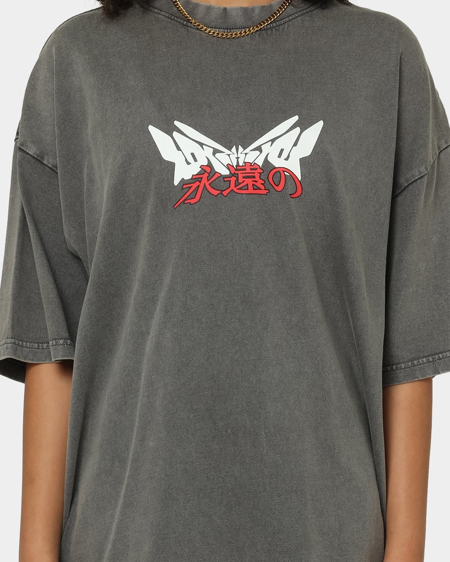 Loiter Eternal Vintage T-Shirt Charcoal Style001