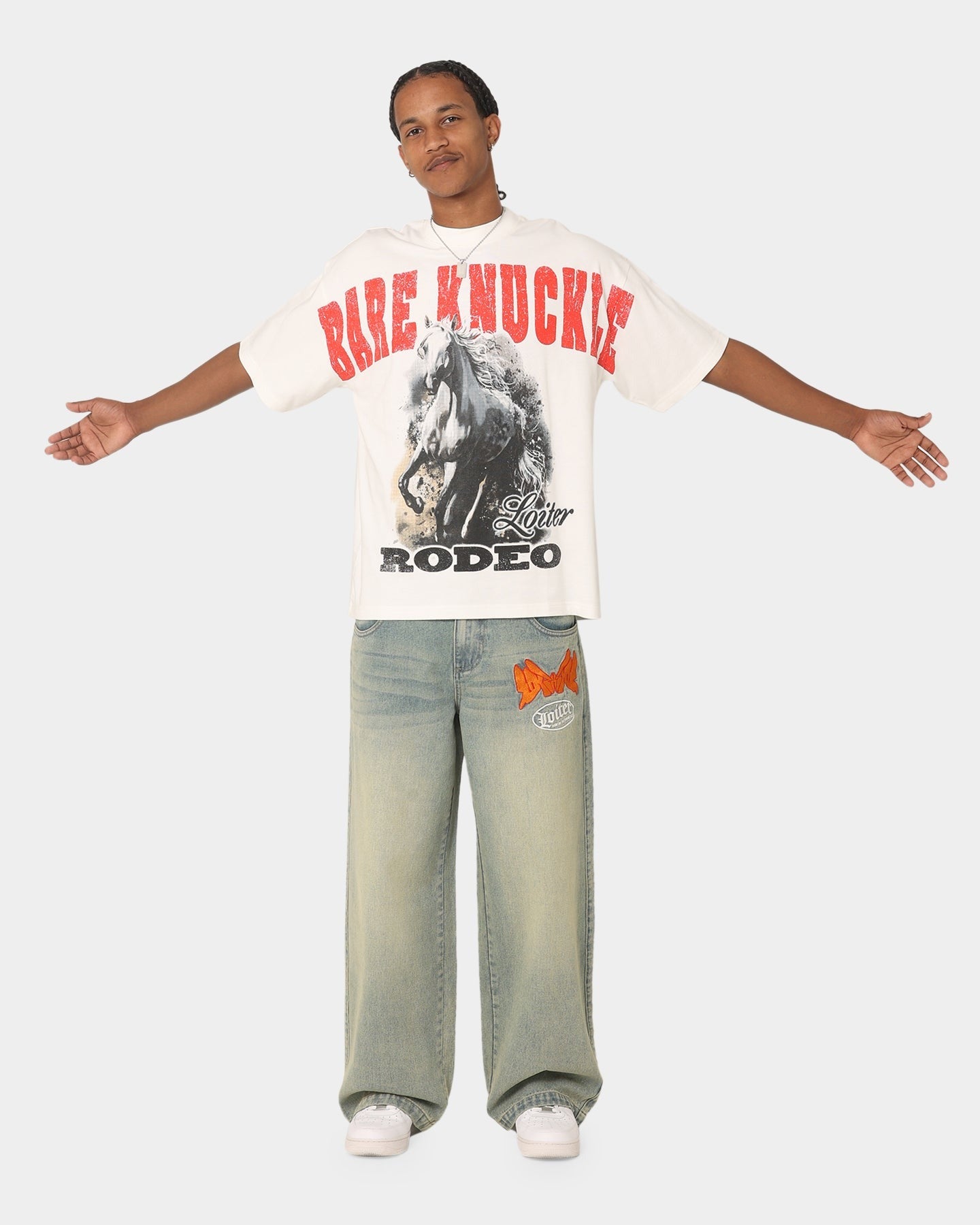 Loiter Frontier Vintage T-Shirt Off White