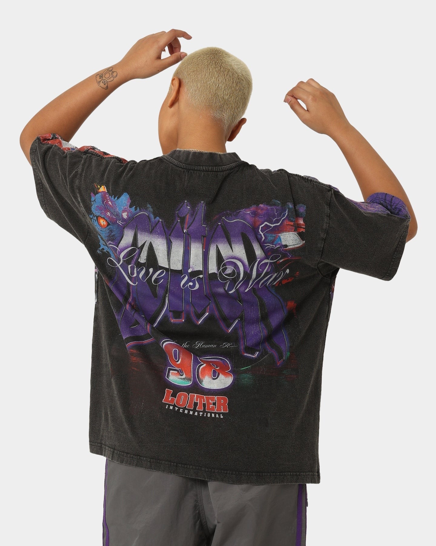 Loiter Interceptor Vintage T-Shirt Vintage Black Style001