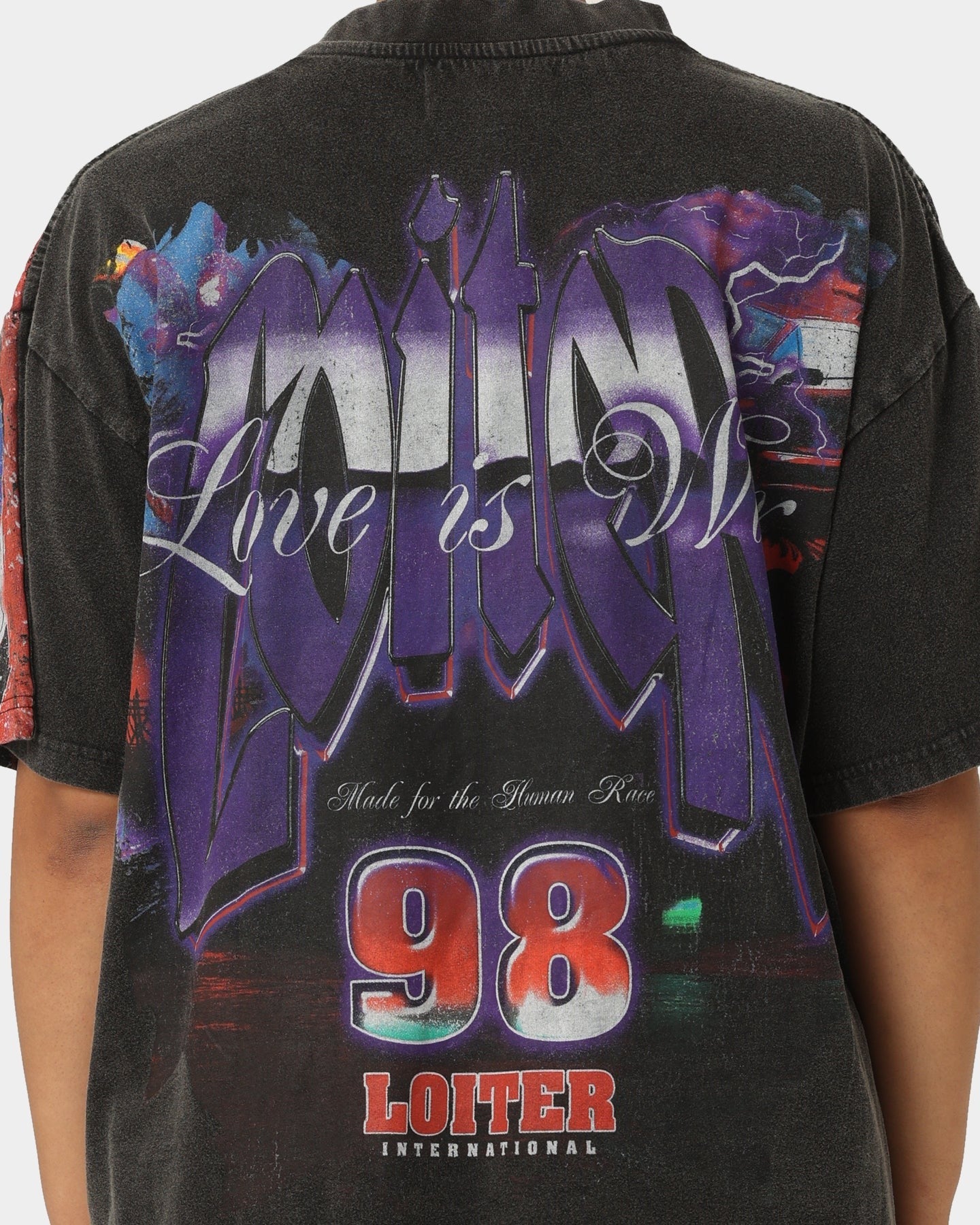 Loiter Interceptor Vintage T-Shirt Vintage Black Style001