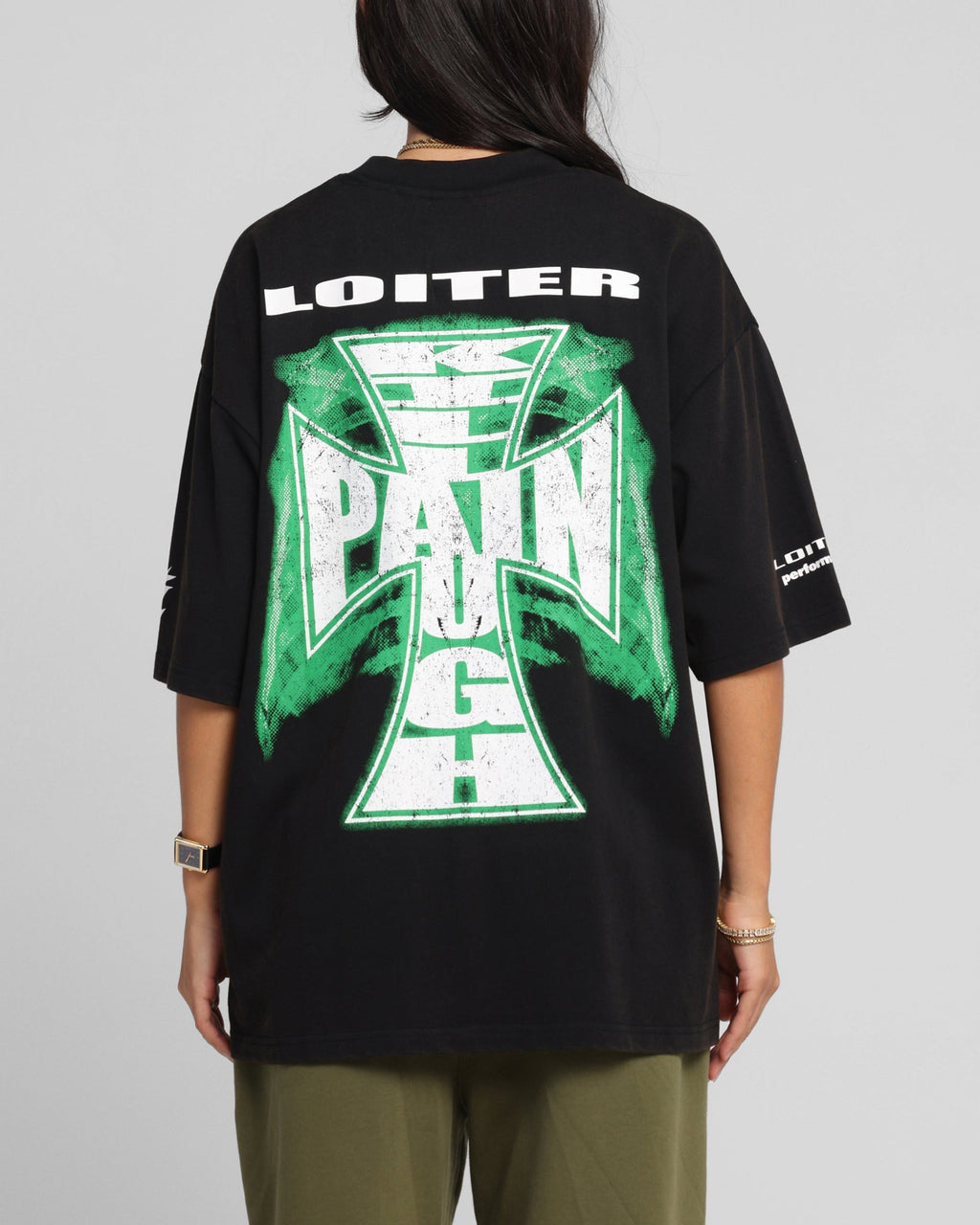 Loiter Liberty Vintage T-Shirt Vintage Black Style001