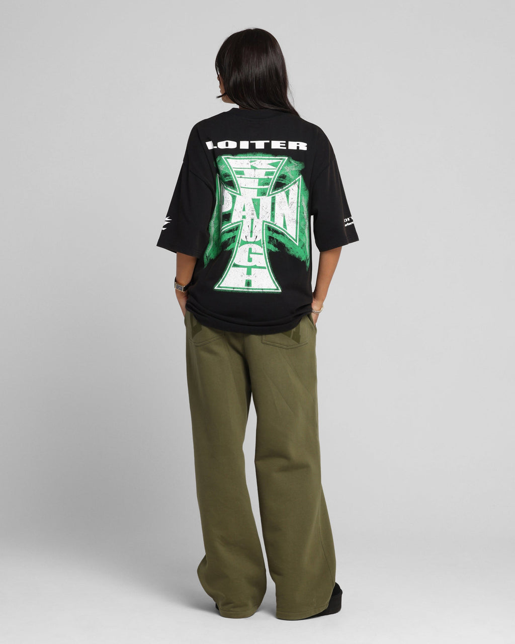 Loiter Liberty Vintage T-Shirt Vintage Black Style001