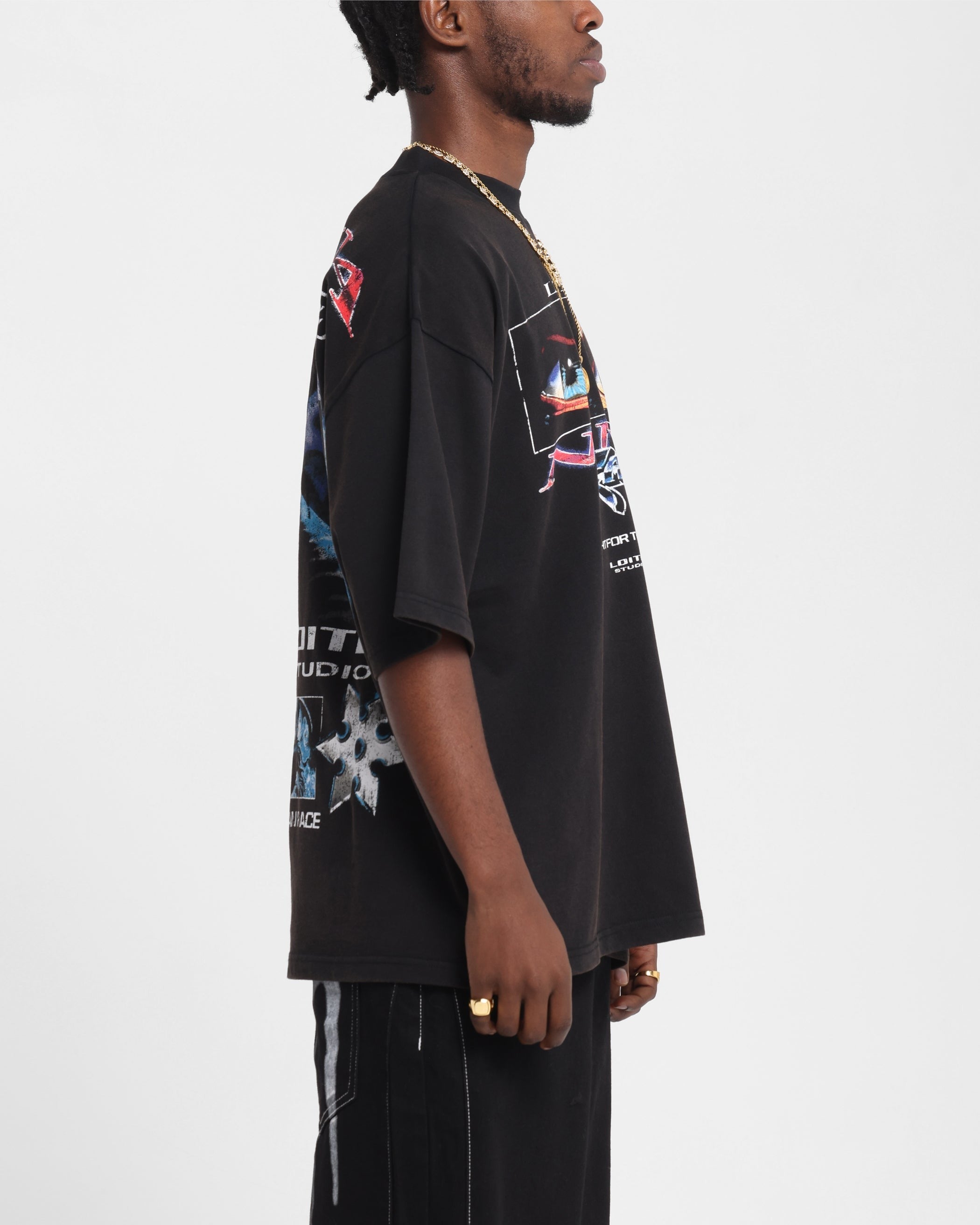 Loiter Ninja Vintage T-Shirt Vintage Charcoal