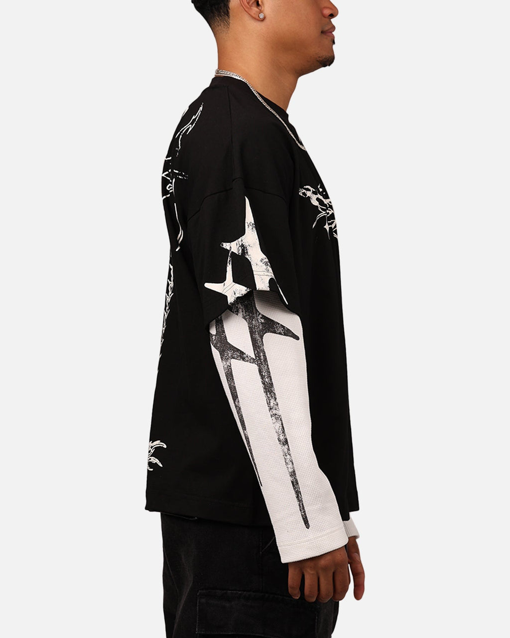 Loiter Seek N Destroy Long Sleeve T-Shirt Vintage Black