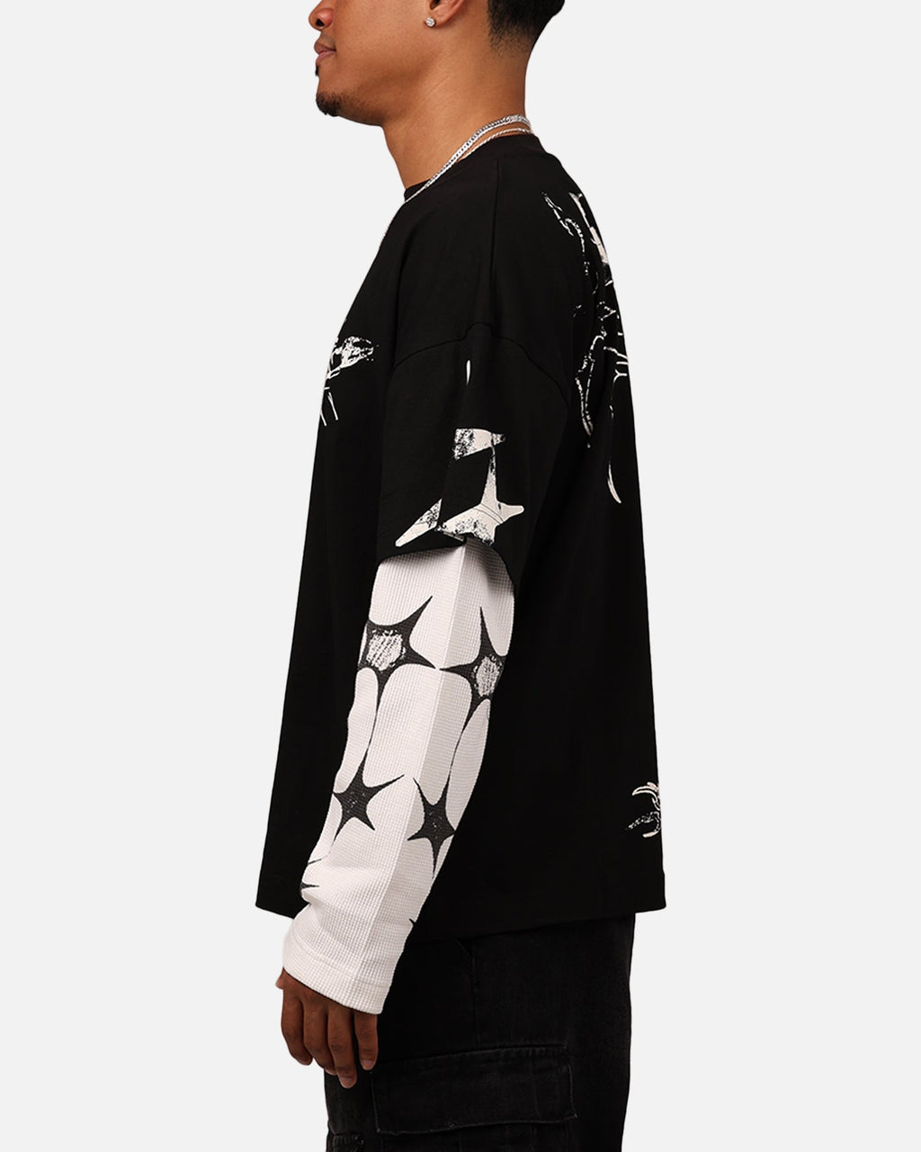 Loiter Seek N Destroy Long Sleeve T-Shirt Vintage Black