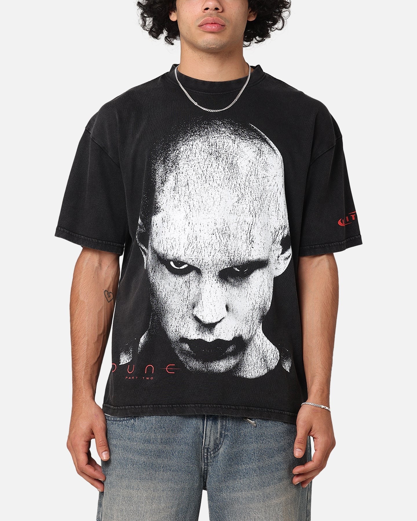 Loiter X Dune Feyd Rautha Vintage T-Shirt Black Acidwash