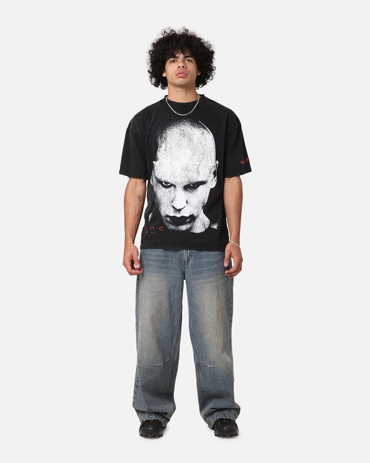 Loiter X Dune Feyd Rautha Vintage T-Shirt Black Acidwash