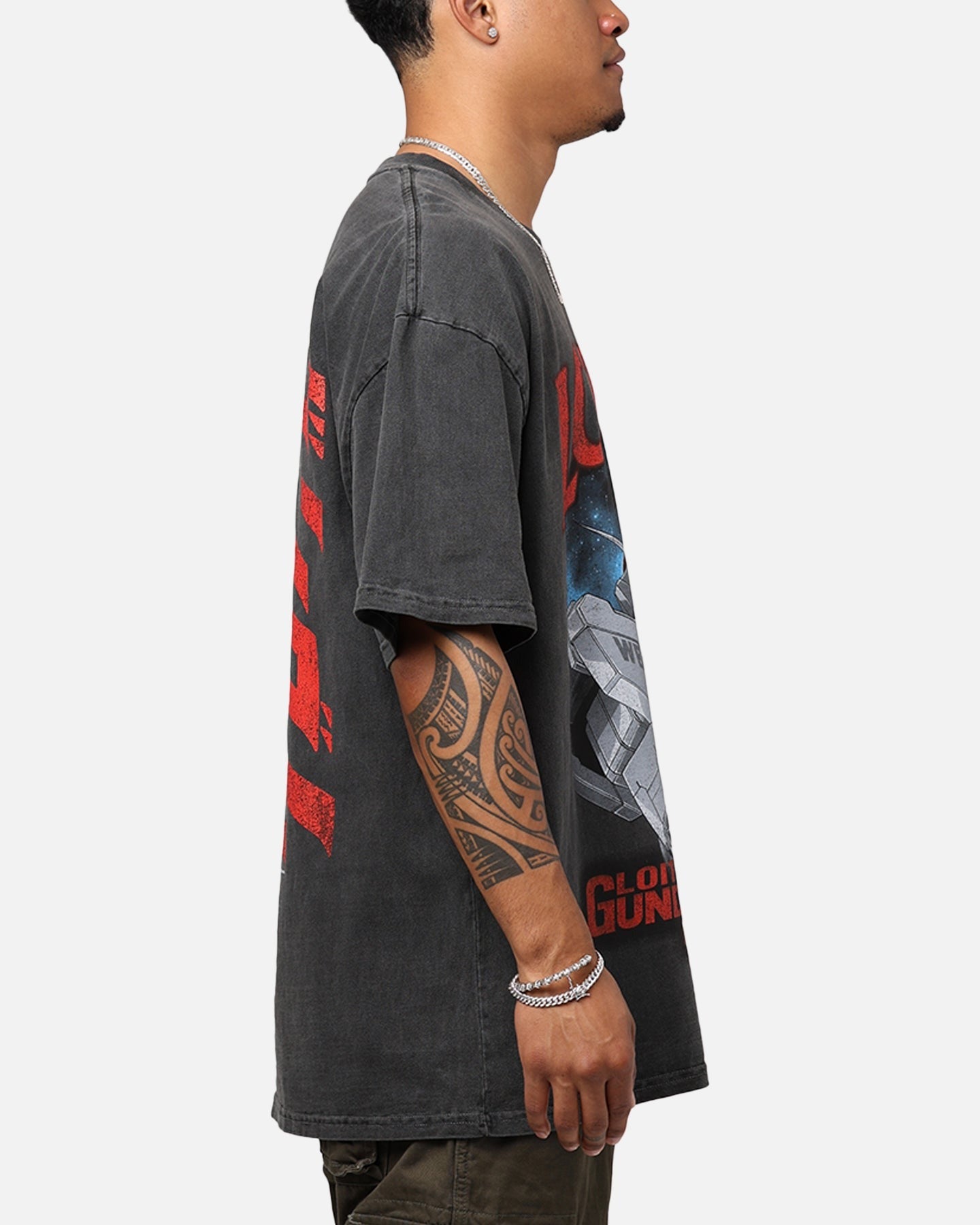 Loiter X Gundam Gundam Vintage T-Shirt Vintage Black