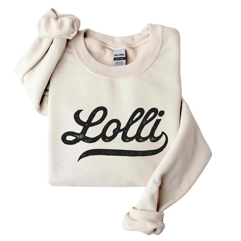 Lolli Sweatshirt for Grandma Mother's Day Gift for Grandmother to be Lolli Shirt Blessed Birthday - Unisex Pullover Womenswear Hoodie