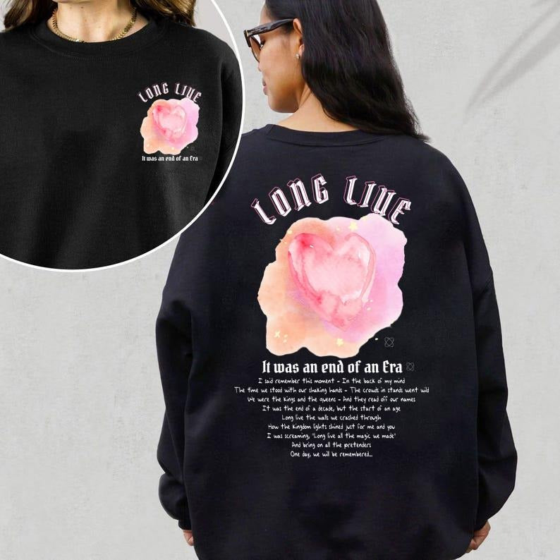 Long Live Lyrics Shirt, Holiday Gift, And End Of Era Tshirt, Long Live Eras ShirtSweatshirtHoodie, Merch Gift for Fan