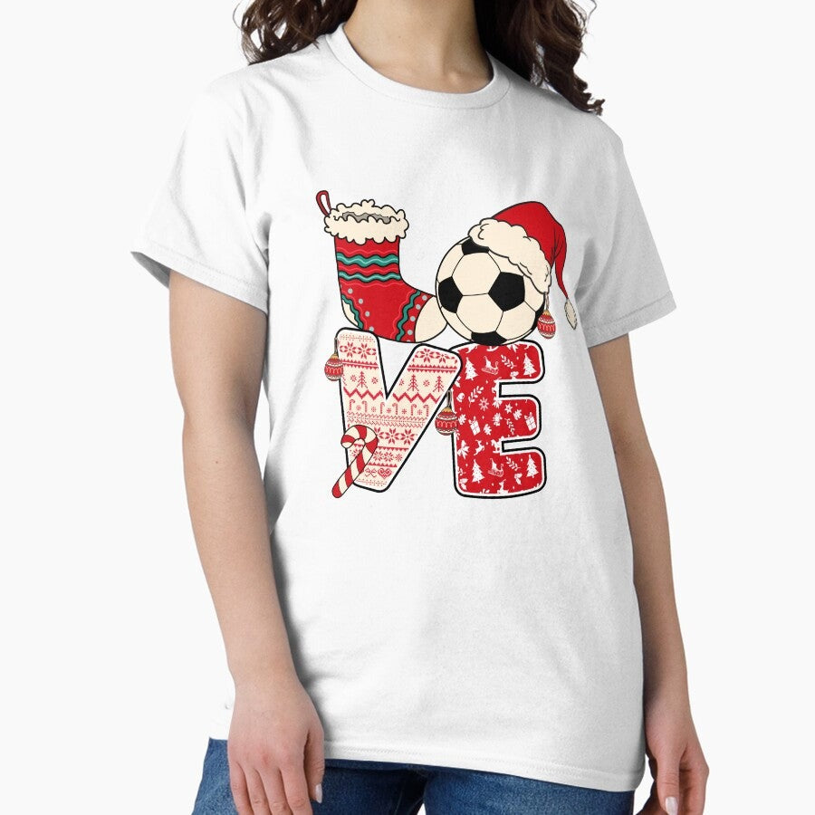 " Love actually Christmas " soccer lover Classic T-Shirt