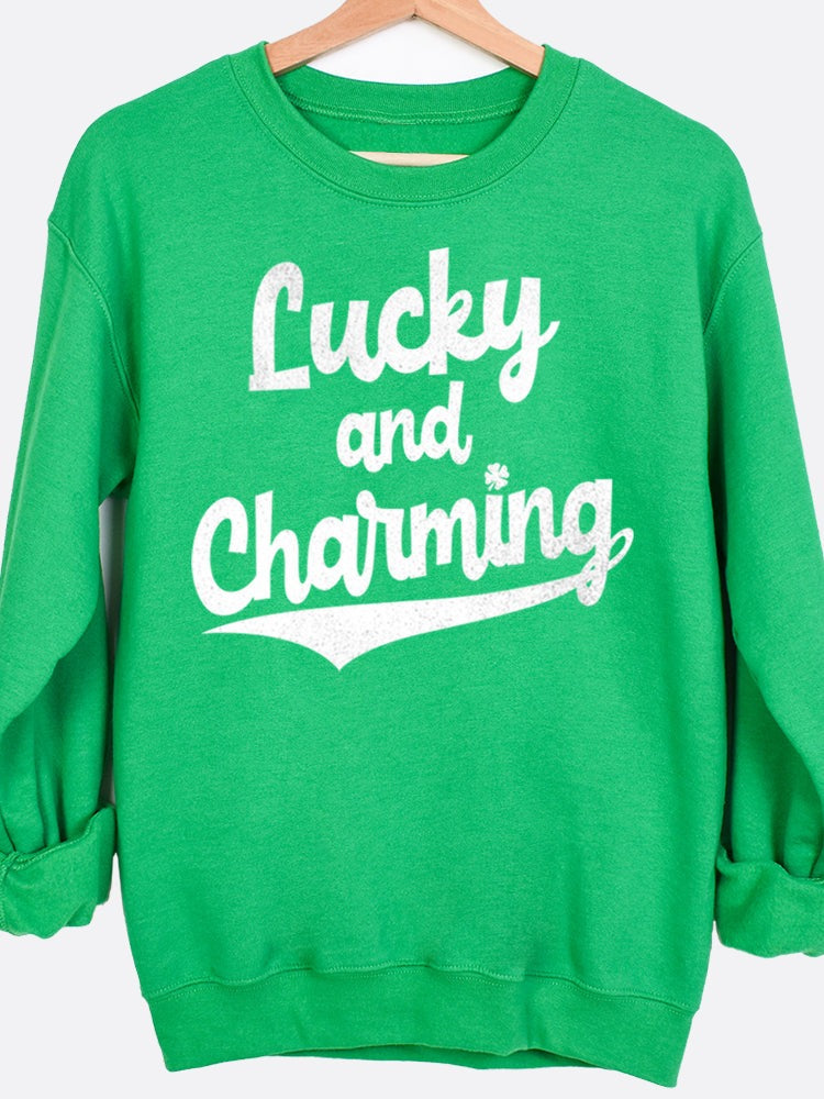 Lucky And Charming Graphic Sweatshirt