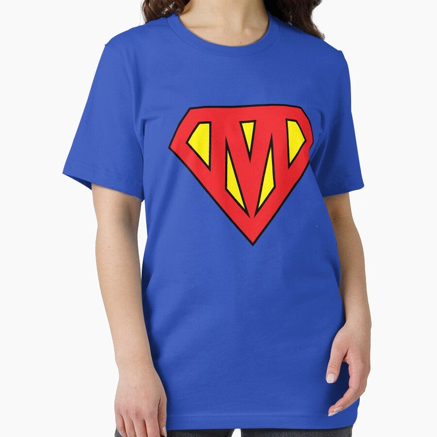 "M" Superhero Emblem Essential T-Shirt